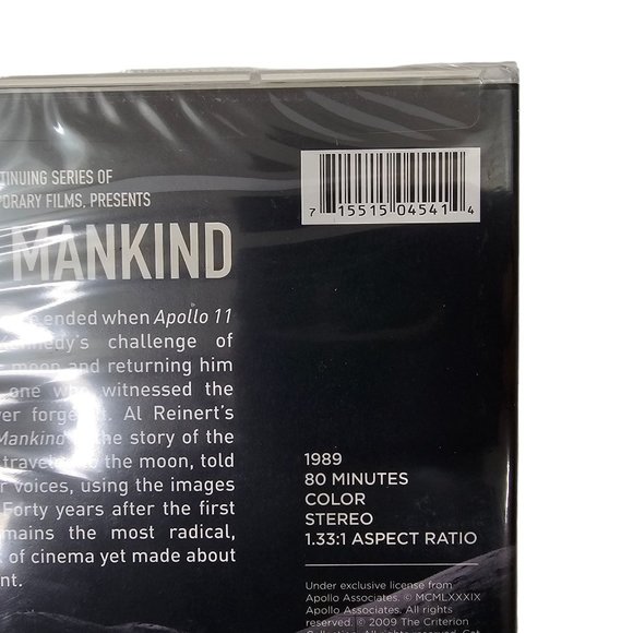 Al Reinert For All Mankind Criterion Collection DVD Apollo 11 NASA Moon Landing - Picture 6 of 6